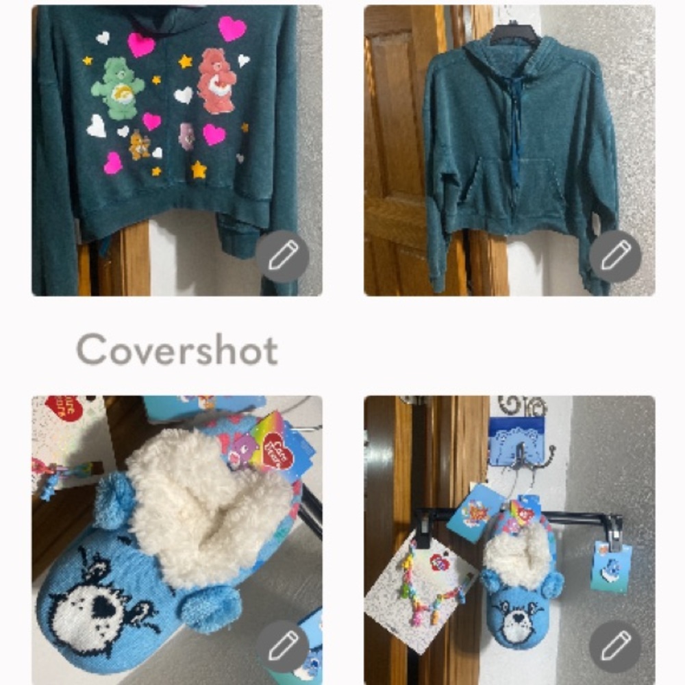 Care Bears Slippers - Pin - ID Holder & Necklace & hoodie